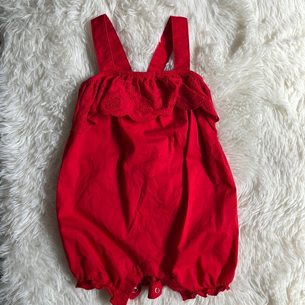 12M Red Romper